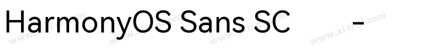 HarmonyOS Sans SC汇文字体转换